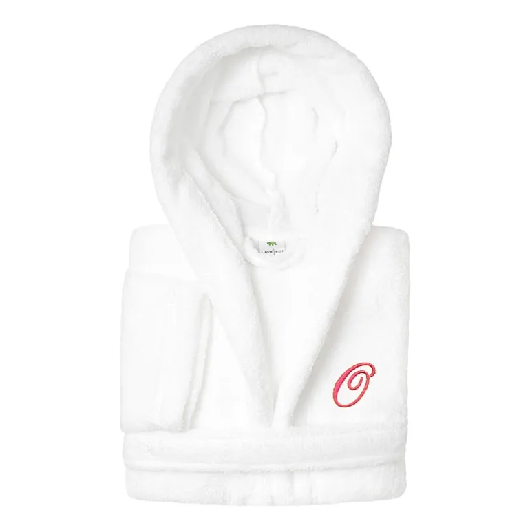 Linum Home Textiles Personalized Kids Bathrobe Unisex Long Sleeve Long Length Robe