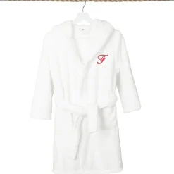 Linum Home Textiles Personalized Kids Bathrobe Unisex Long Sleeve Long Length Robe
