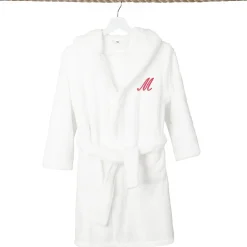 Linum Home Textiles Personalized Kids Bathrobe Unisex Long Sleeve Long Length Robe