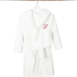Linum Home Textiles Personalized Kids Bathrobe Unisex Long Sleeve Long Length Robe