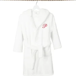 Linum Home Textiles Personalized Kids Bathrobe Unisex Long Sleeve Long Length Robe