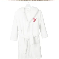 Linum Home Textiles Personalized Kids Bathrobe Unisex Long Sleeve Long Length Robe