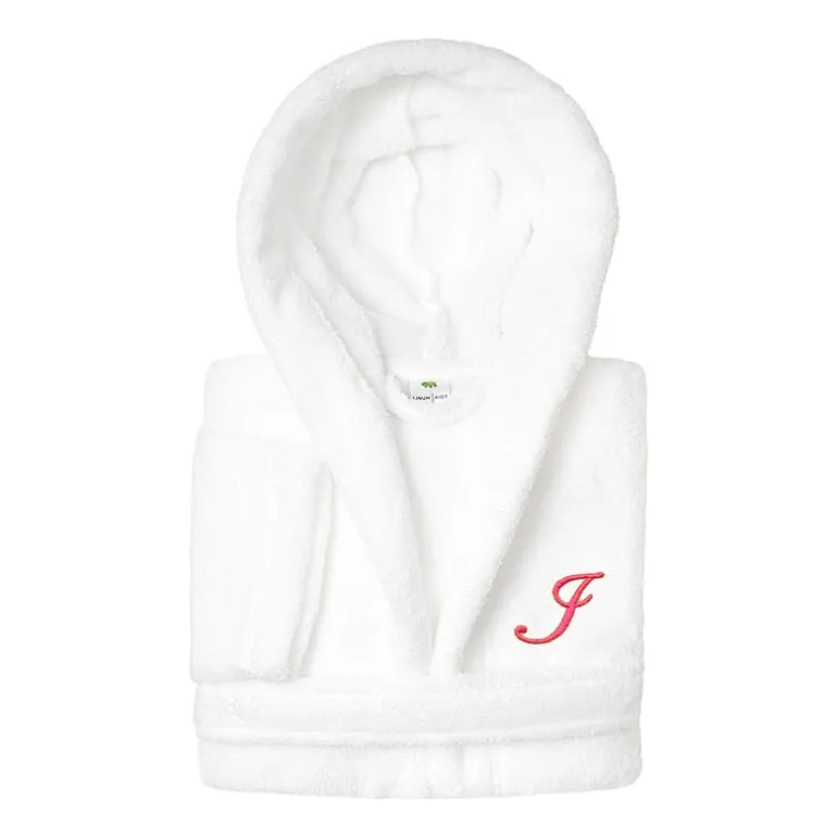 Linum Home Textiles Personalized Kids Bathrobe Unisex Long Sleeve Long Length Robe