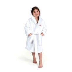 Linum Home Textiles Personalized Kids Bathrobe Unisex Long Sleeve Long Length Robe