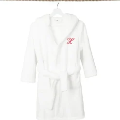 Linum Home Textiles Personalized Kids Bathrobe Unisex Long Sleeve Long Length Robe