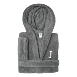 Linum Home Textiles Personalized Kids Bathrobe Unisex Long Sleeve Long Length Robe