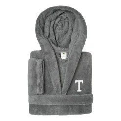 Linum Home Textiles Personalized Kids Bathrobe Unisex Long Sleeve Long Length Robe