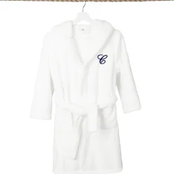 Linum Home Textiles Personalized Kids Bathrobe Unisex Long Sleeve Long Length Robe