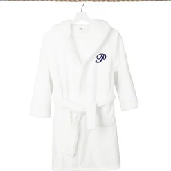 Linum Home Textiles Personalized Kids Bathrobe Unisex Long Sleeve Long Length Robe