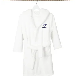 Linum Home Textiles Personalized Kids Bathrobe Unisex Long Sleeve Long Length Robe