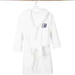 Linum Home Textiles Personalized Kids Bathrobe Unisex Long Sleeve Long Length Robe