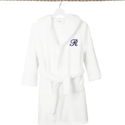 Linum Home Textiles Personalized Kids Bathrobe Unisex Long Sleeve Long Length Robe