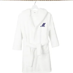 Linum Home Textiles Personalized Kids Bathrobe Unisex Long Sleeve Long Length Robe