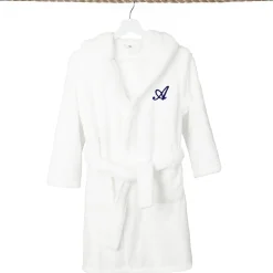 Linum Home Textiles Personalized Kids Bathrobe Unisex Long Sleeve Long Length Robe