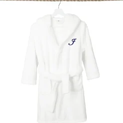 Linum Home Textiles Personalized Kids Bathrobe Unisex Long Sleeve Long Length Robe
