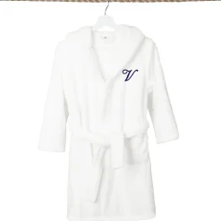 Linum Home Textiles Personalized Kids Bathrobe Unisex Long Sleeve Long Length Robe