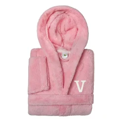 Linum Home Textiles Personalized Kids Bathrobe Unisex Long Sleeve Long Length Robe