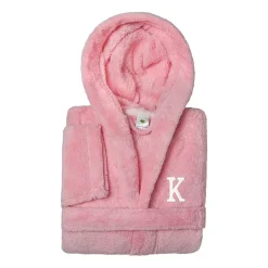 Linum Home Textiles Personalized Kids Bathrobe Unisex Long Sleeve Long Length Robe