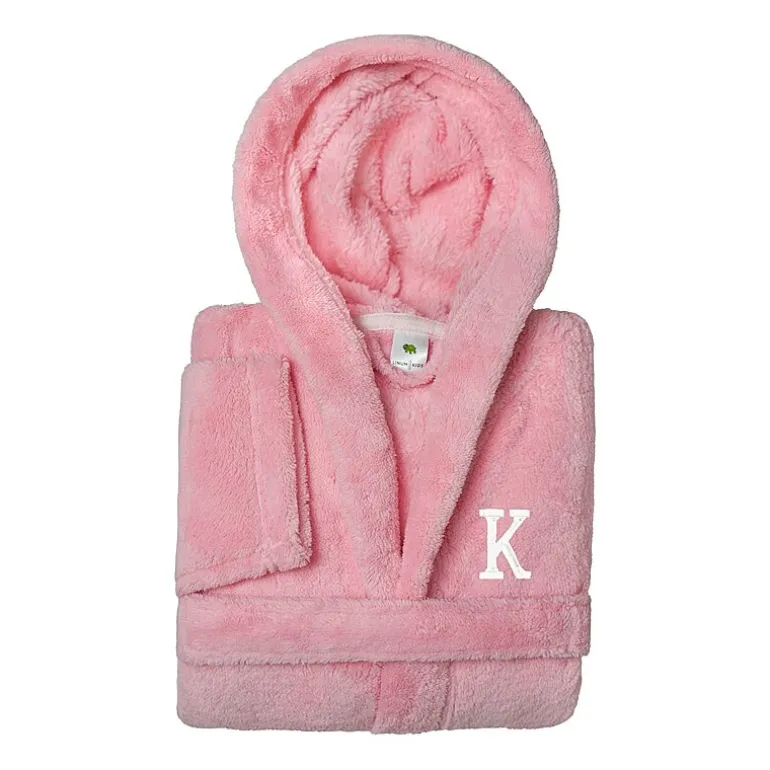 Linum Home Textiles Personalized Kids Bathrobe Unisex Long Sleeve Long Length Robe