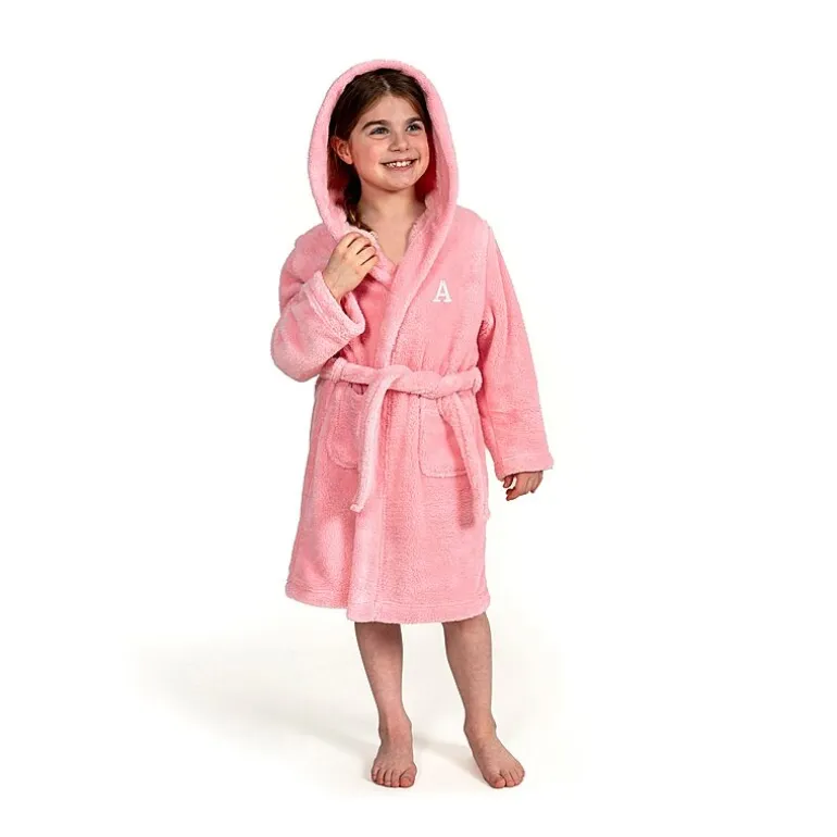 Linum Home Textiles Personalized Kids Bathrobe Unisex Long Sleeve Long Length Robe