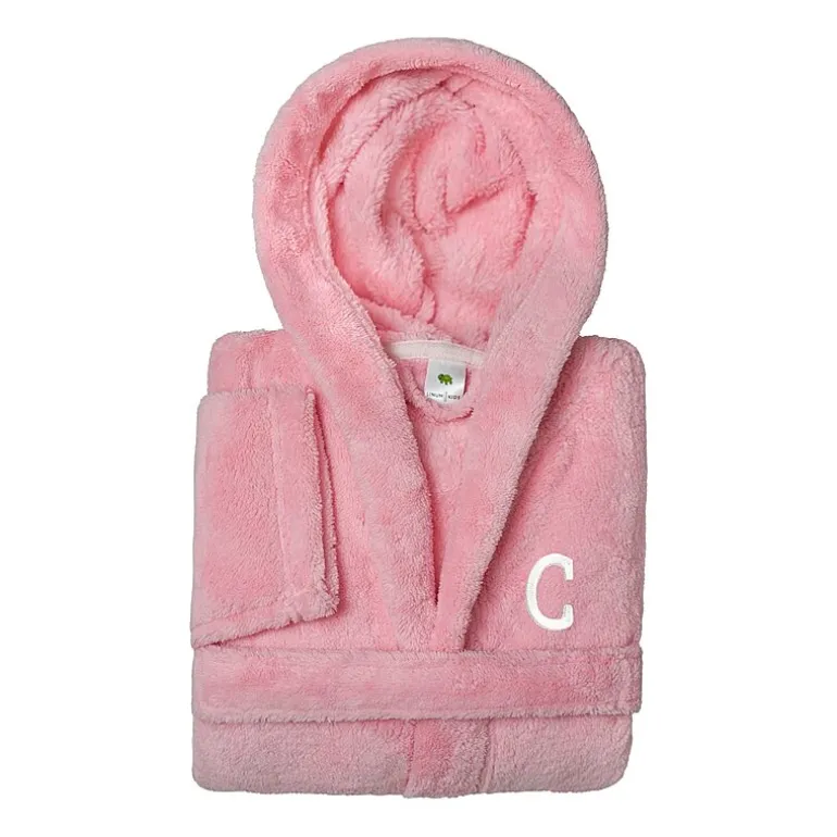 Linum Home Textiles Personalized Kids Bathrobe Unisex Long Sleeve Long Length Robe