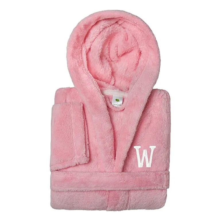 Linum Home Textiles Personalized Kids Bathrobe Unisex Long Sleeve Long Length Robe