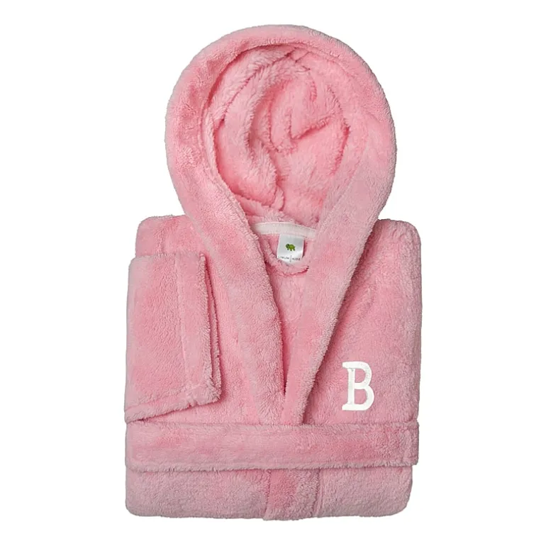 Linum Home Textiles Personalized Kids Bathrobe Unisex Long Sleeve Long Length Robe