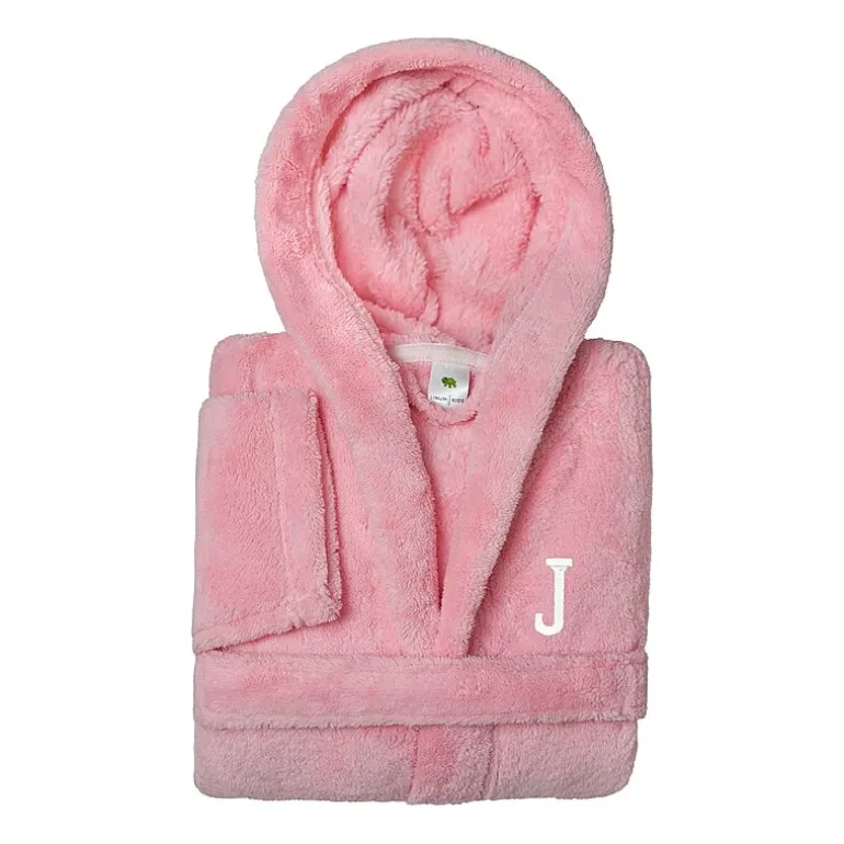 Linum Home Textiles Personalized Kids Bathrobe Unisex Long Sleeve Long Length Robe