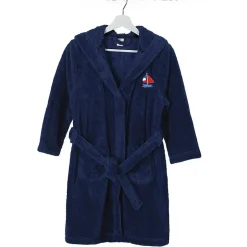 Linum Home Textiles Plush Boat Kids Bathrobe Unisex Long Sleeve Long Length Robe