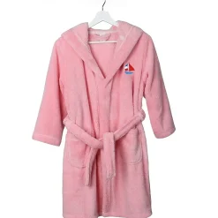 Linum Home Textiles Plush Boat Kids Bathrobe Unisex Long Sleeve Long Length Robe