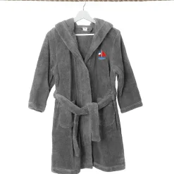 Linum Home Textiles Plush Boat Kids Bathrobe Unisex Long Sleeve Long Length Robe