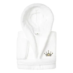 Linum Home Textiles Plush Cheetah Crown Little & Big Girls Long Sleeve Bathrobe