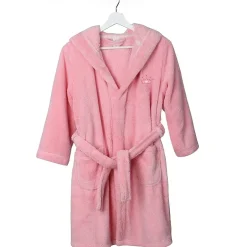 Linum Home Textiles Plush Crown Little & Big Girls Long Sleeve Bathrobe