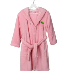 Linum Home Textiles Plush Turtle Kids Bathrobe Unisex Long Sleeve Long Length Robe