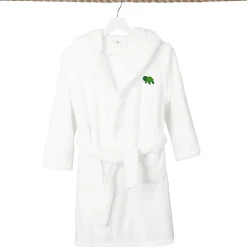 Linum Home Textiles Plush Turtle Kids Bathrobe Unisex Long Sleeve Long Length Robe