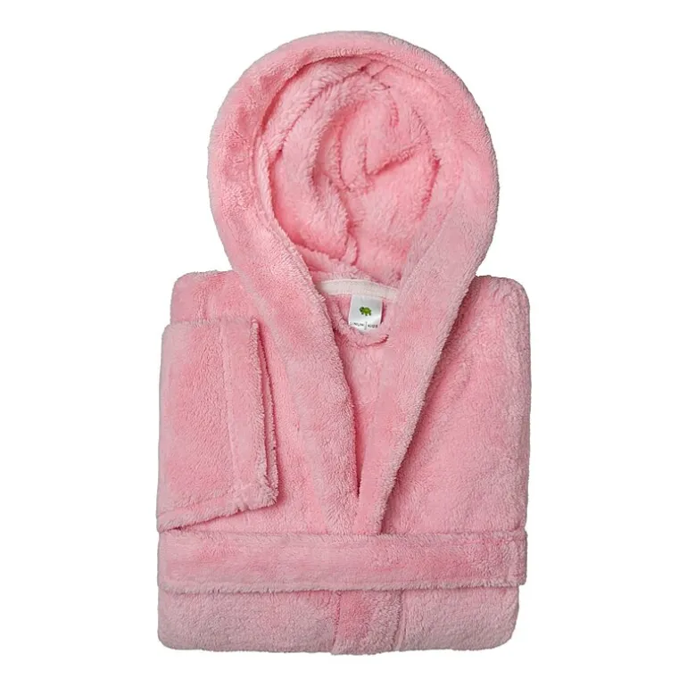 Linum Home Textiles Plus Kids Bathrobe Unisex Long Sleeve Long Length Robe