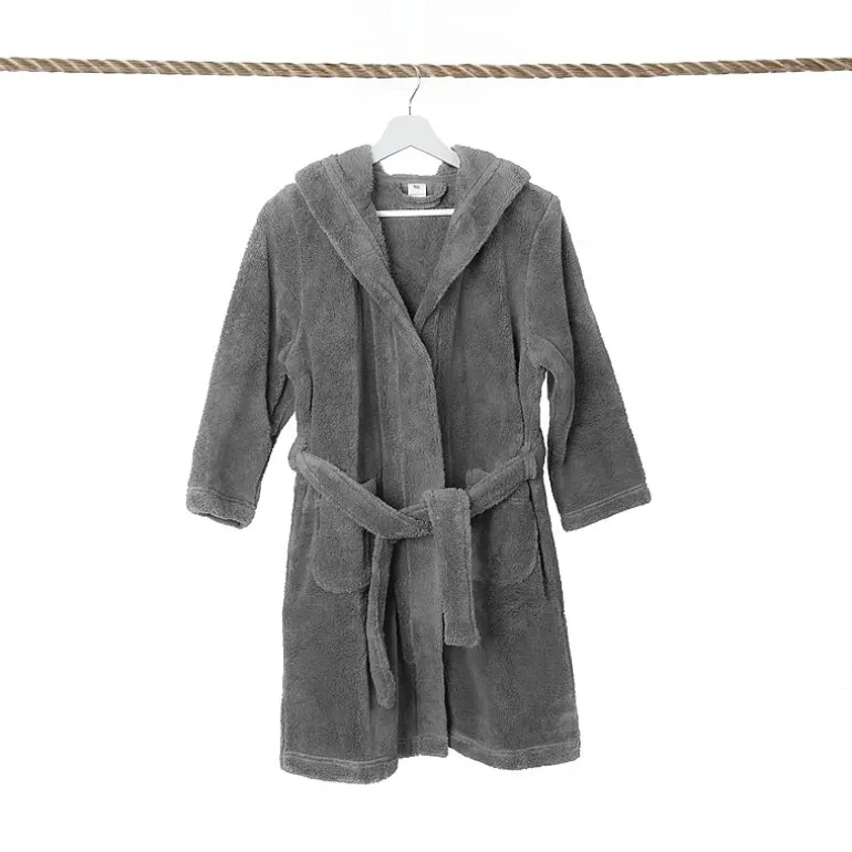 Linum Home Textiles Plus Kids Bathrobe Unisex Long Sleeve Long Length Robe
