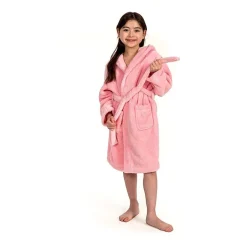 Linum Home Textiles Plus Kids Bathrobe Unisex Long Sleeve Long Length Robe