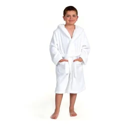 Linum Home Textiles Plus Kids Bathrobe Unisex Long Sleeve Long Length Robe