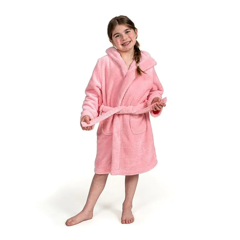 Linum Home Textiles Plus Kids Bathrobe Unisex Long Sleeve Long Length Robe