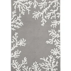 Liora Manne Capri Coral Border Hand Tufted Indoor/Outdoor Round Area Rug