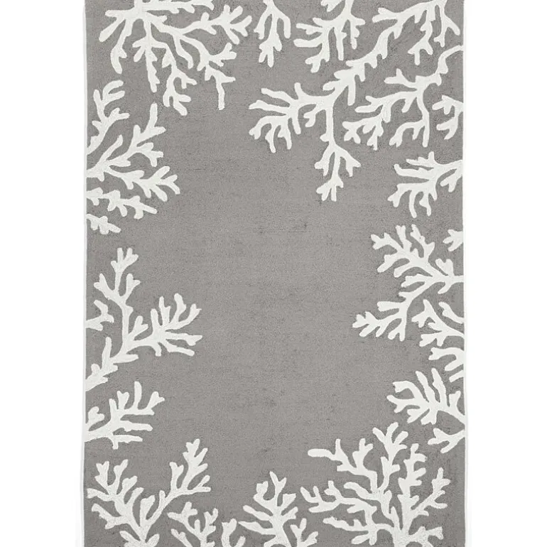 Liora Manne Capri Coral Border Hand Tufted Indoor/Outdoor Round Area Rug