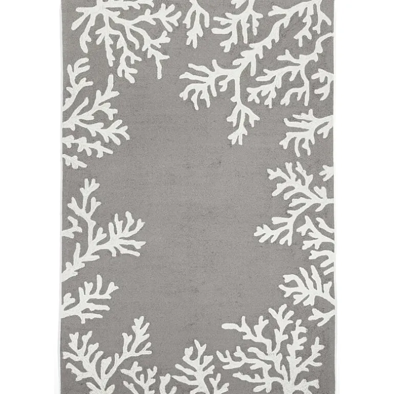 Liora Manne Capri Coral Border Hand Tufted Indoor/Outdoor Round Area Rug