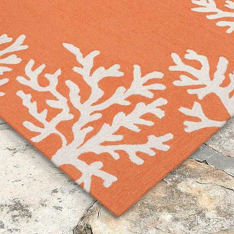 Liora Manne Capri Coral Border Hand Tufted Indoor/Outdoor Round Area Rug