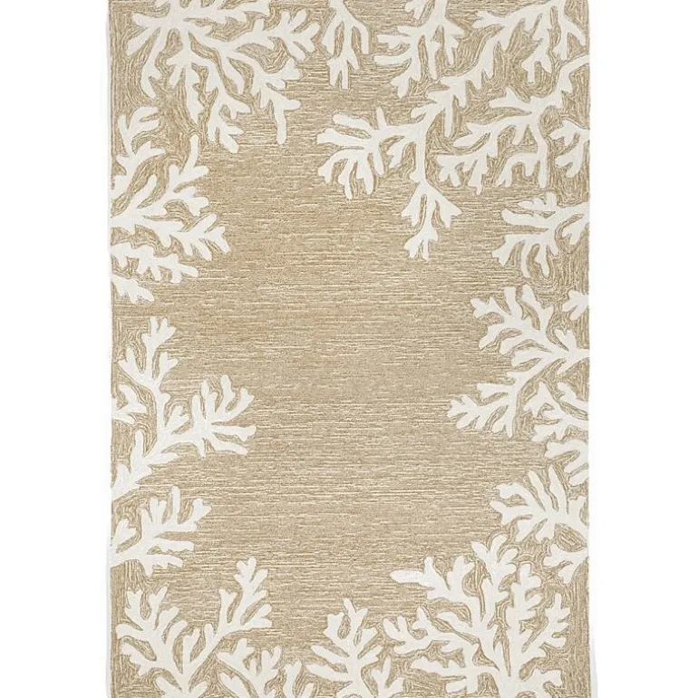 Liora Manne Capri Coral Border Hand Tufted Indoor/Outdoor Round Area Rug
