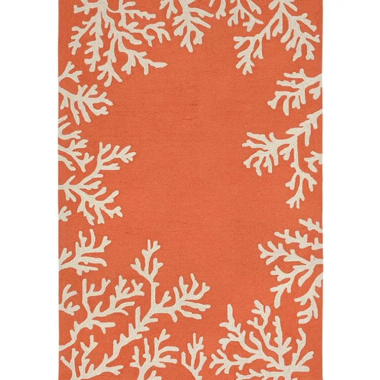 Liora Manne Capri Coral Border Hand Tufted Indoor/Outdoor Round Area Rug