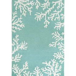 Liora Manne Capri Coral Border Hand Tufted Indoor/Outdoor Round Area Rug