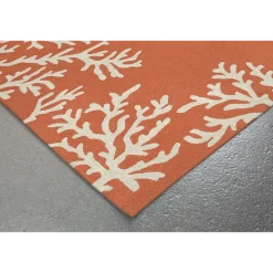 Liora Manne Capri Coral Border Hand Tufted Indoor/Outdoor Round Area Rug