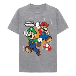 Little & Big Kid Boys Crew Neck Short Sleeve Regular Fit Super Mario Graphic T-Shirt