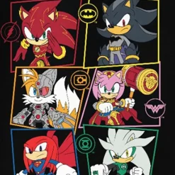 Little & Big Kid Boys Crew Neck Short Sleeve Oversized Sonic the Hedgehog Graphic T-Shirt